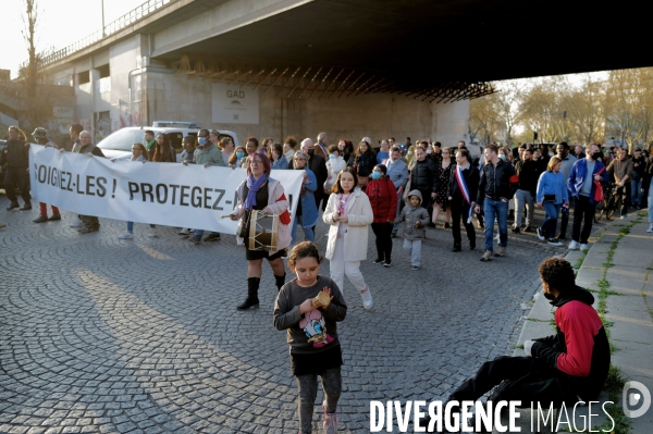 Crack porte de la villette / Manifestation des riverains