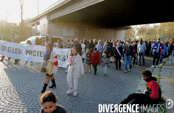 Crack porte de la villette / Manifestation des riverains