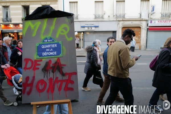 Crack porte de la villette / Manifestation des riverains