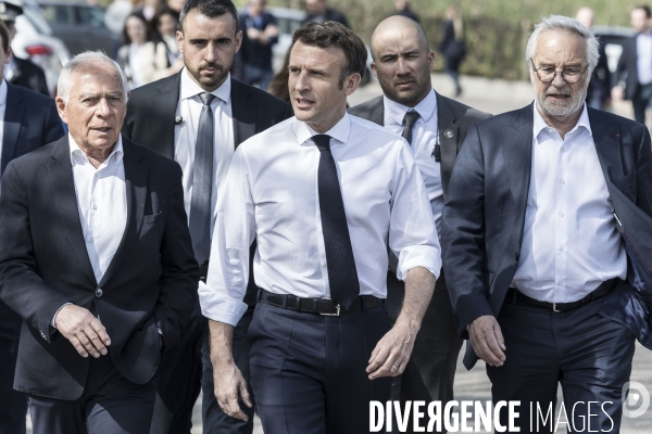 Déplacement d Emmanuel Macron à Dijon.