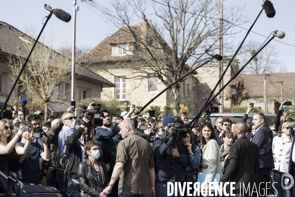 Déplacement d Emmanuel Macron à Dijon.