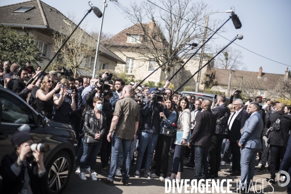 Déplacement d Emmanuel Macron à Dijon.