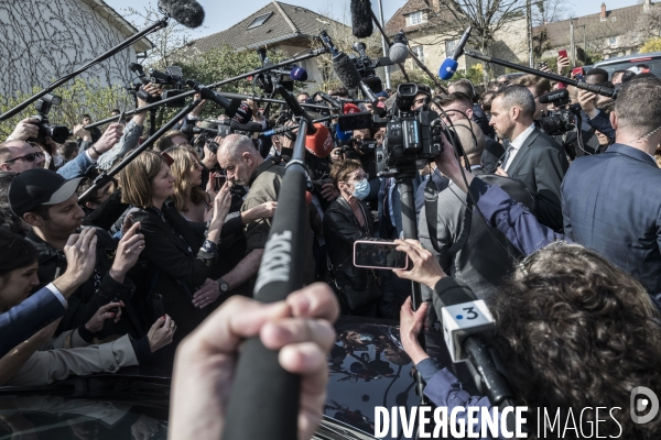 Déplacement d Emmanuel Macron à Dijon.