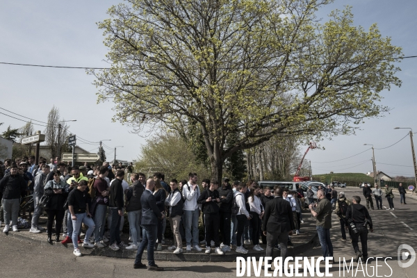 Déplacement d Emmanuel Macron à Dijon.