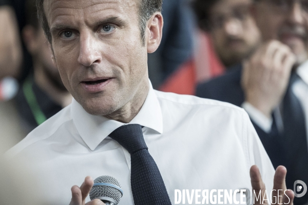 Déplacement d Emmanuel Macron à Dijon.