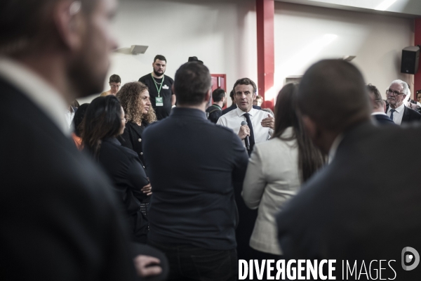 Déplacement d Emmanuel Macron à Dijon.