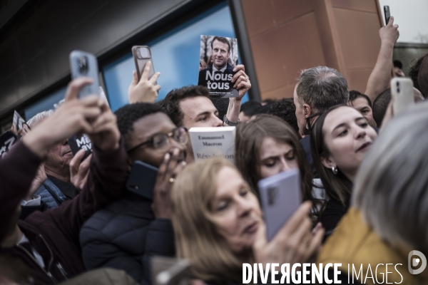 Déplacement d Emmanuel Macron à Dijon.