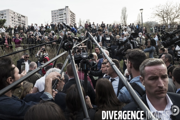 Déplacement d Emmanuel Macron à Dijon.