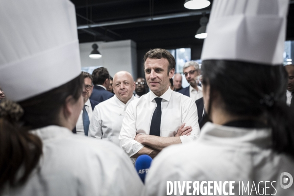 Déplacement d Emmanuel Macron à Dijon.