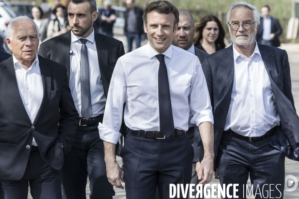 Déplacement d Emmanuel Macron à Dijon.