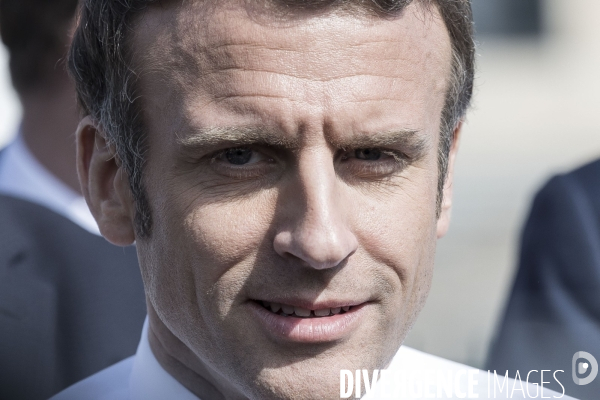 Déplacement d Emmanuel Macron à Dijon.