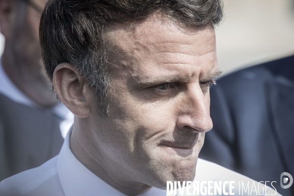 Déplacement d Emmanuel Macron à Dijon.