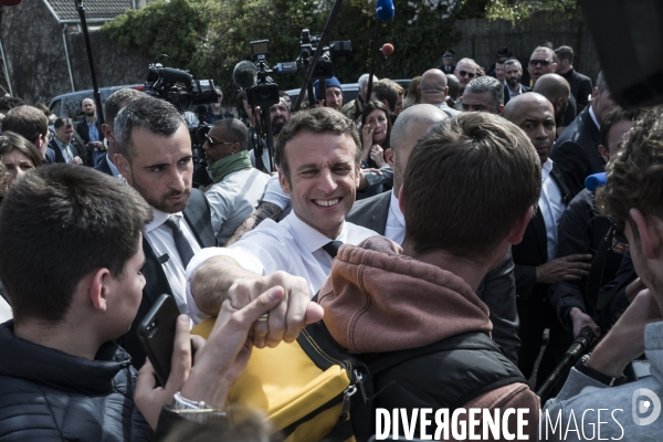 Déplacement d Emmanuel Macron à Dijon.