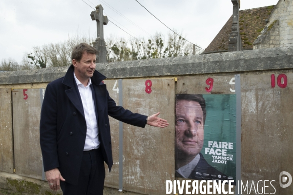 Déplacement de campagne de Yannick JADOT sur le thème de la ruralité.