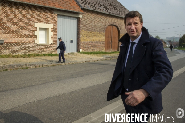 Déplacement de campagne de Yannick JADOT sur le thème de la ruralité.