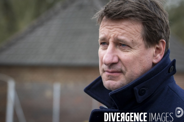 Déplacement de campagne de Yannick JADOT sur le thème de la ruralité.
