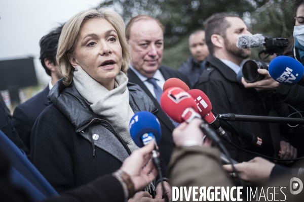 Déplacement de Valerie Pecresse dans les Hauts de France.