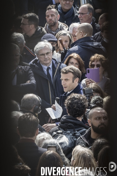 Déplacement d Emmanuel Macron à Fouras.