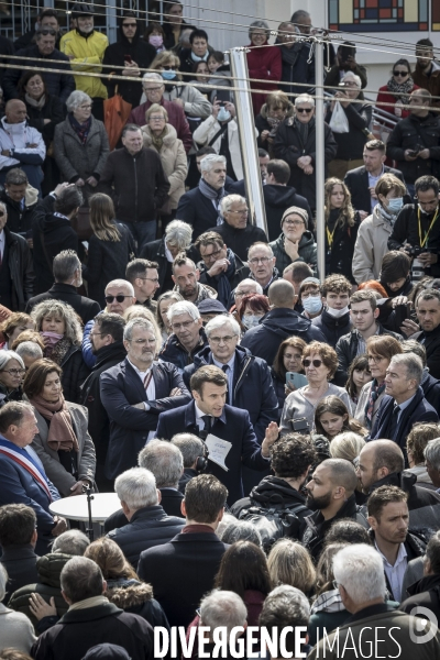 Déplacement d Emmanuel Macron à Fouras.