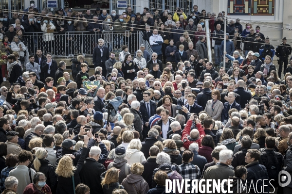 Déplacement d Emmanuel Macron à Fouras.