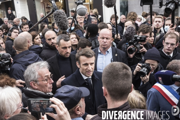 Déplacement d Emmanuel Macron à Fouras.
