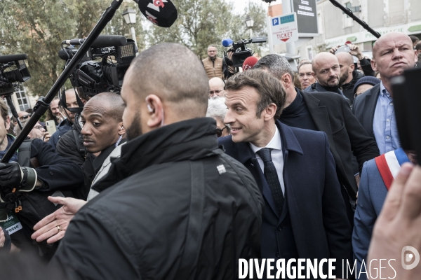 Déplacement d Emmanuel Macron à Fouras.