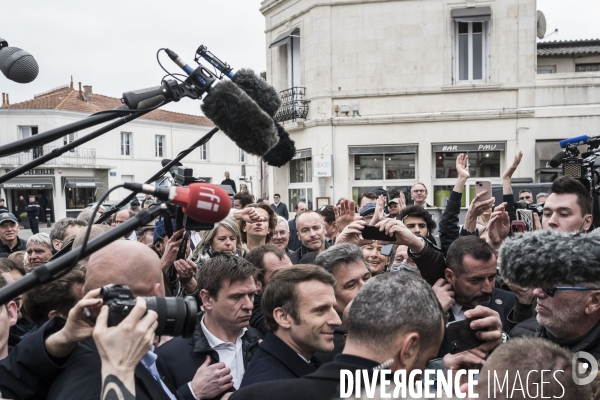 Déplacement d Emmanuel Macron à Fouras.