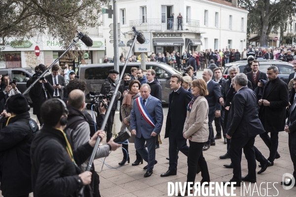 Déplacement d Emmanuel Macron à Fouras.