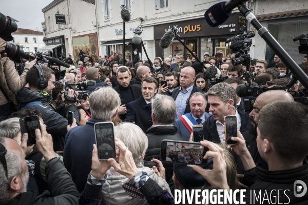 Déplacement d Emmanuel Macron à Fouras.