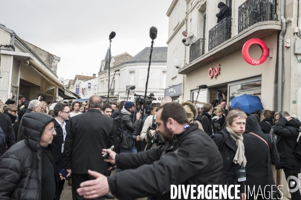 Déplacement d Emmanuel Macron à Fouras.