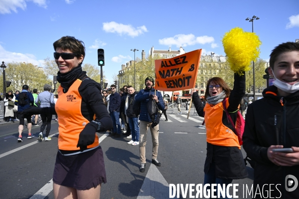 Marathon de Paris 2022. Paris Marathon 2022.