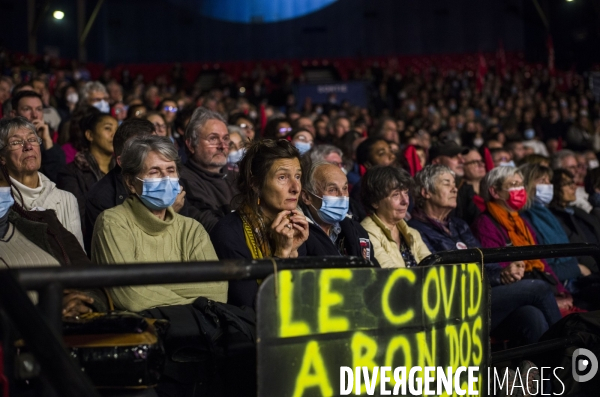 Meeting de la candidate nathalie arthaud, au zenith.