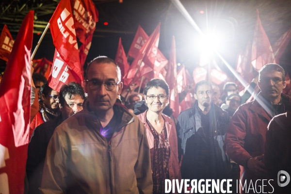 Meeting de la candidate nathalie arthaud, au zenith.