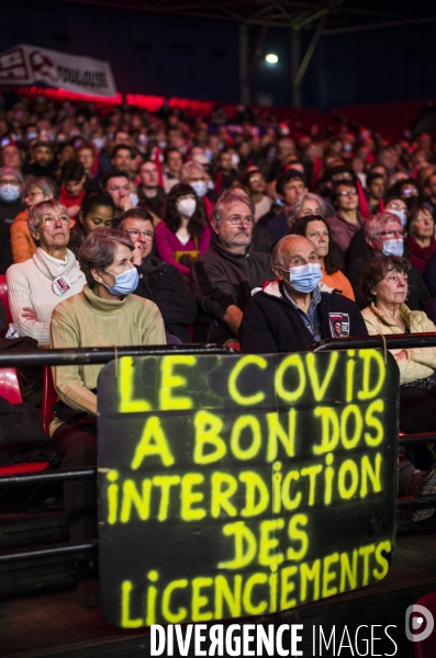 Meeting de la candidate nathalie arthaud, au zenith.