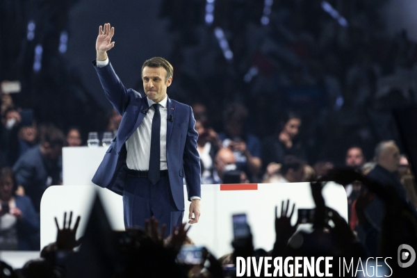 Meeting d Emmanuel MACRON à Paris La Défense Arena