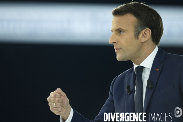 Meeting d Emmanuel MACRON à Paris La Défense Arena