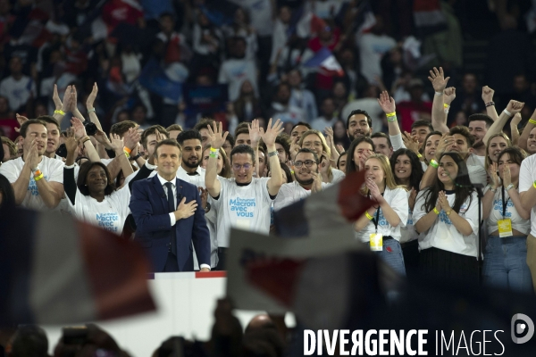 Meeting d Emmanuel MACRON à Paris La Défense Arena