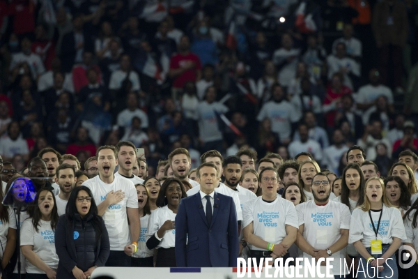 Meeting d Emmanuel MACRON à Paris La Défense Arena