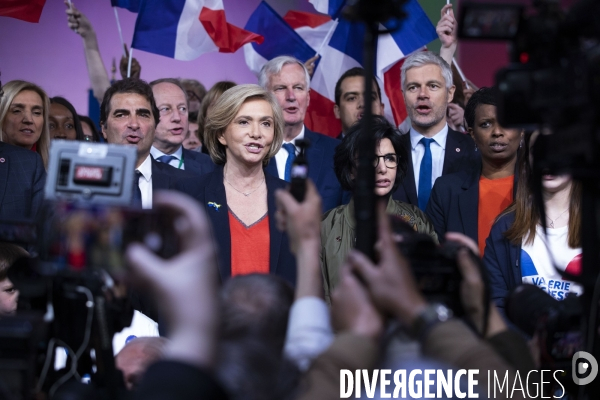 Meeting de Valérie PECRESSE porte de Versailles à Paris.