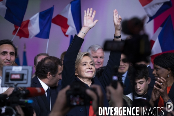 Meeting de Valérie PECRESSE porte de Versailles à Paris.