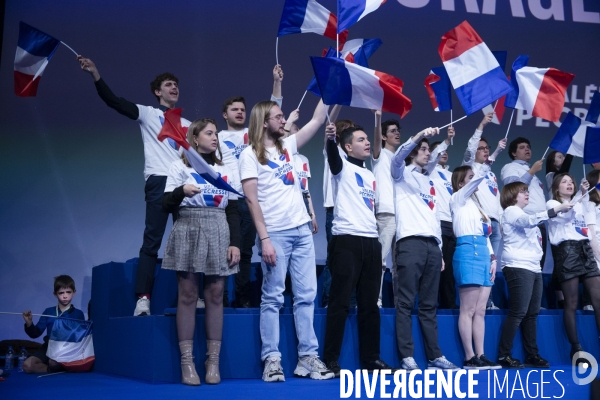 Meeting de Valérie PECRESSE porte de Versailles à Paris.