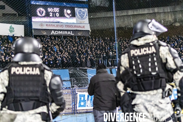 Sarajevo derby de football FK Zeljeznicar VS FK Sarajevo