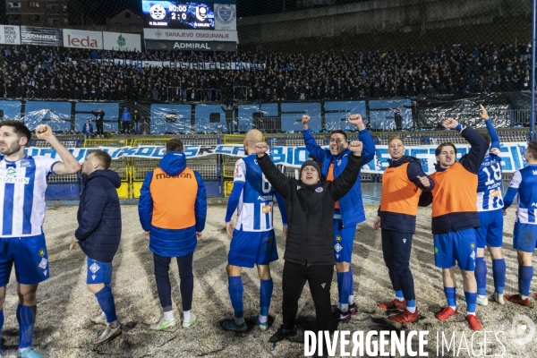 Sarajevo derby de football FK Zeljeznicar VS FK Sarajevo