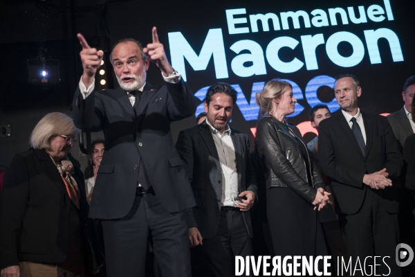 Meeting d Emmanuel Macron à La Défense Arena.