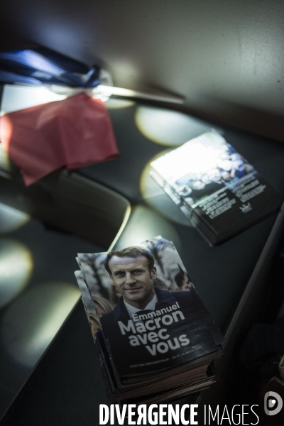 Meeting d Emmanuel Macron à La Défense Arena.