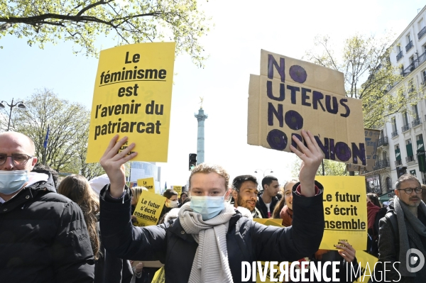 Marche pour le futur 2022, le 9 avril à Paris. Walk for the future.