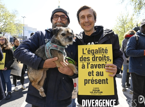 Marche pour le futur 2022, le 9 avril à Paris. Walk for the future.