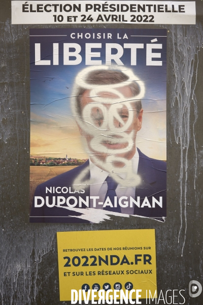 Affiches présidentielles 2022