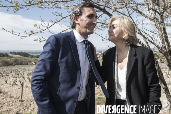 Déplacement de Valerie Pecresse dans le Vaucluse.