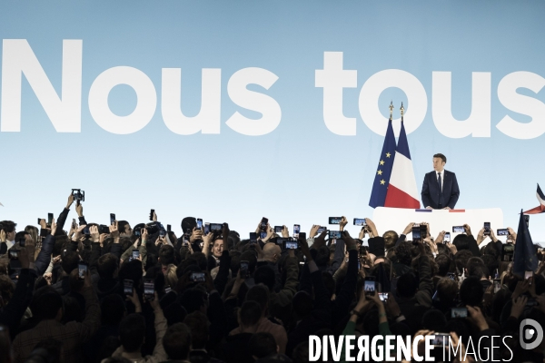 Déclaration d Emmanuel Macron, 1er tour de la présidentielle.